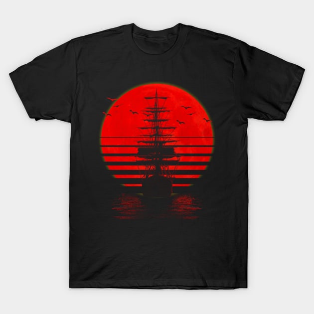 sailing Ship T-Shirt by uglyvector